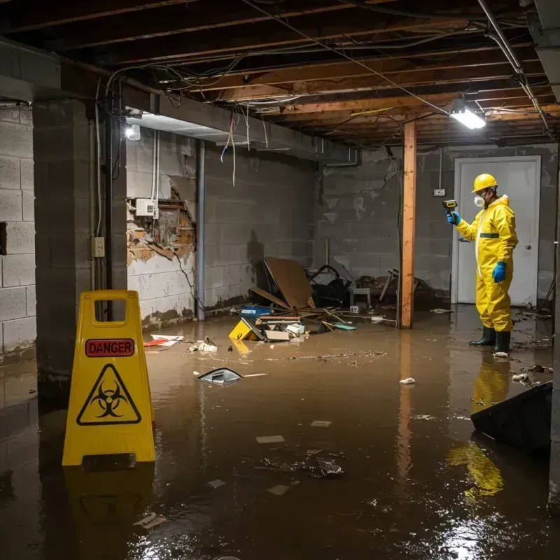 Flooded Basement Electrical Hazard in Laporte, CO Property